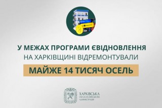 «У межах програми єВідновлення на Харківщині відремонтували майже 14 тисяч осель», — зазначив Олег Синєгубов