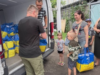 Мешканці чотирьох старостинських округів отримали гуманітарну допомогу в Харкові