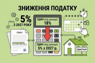 ПДФО для орендодавців знизили з 18% до 5%